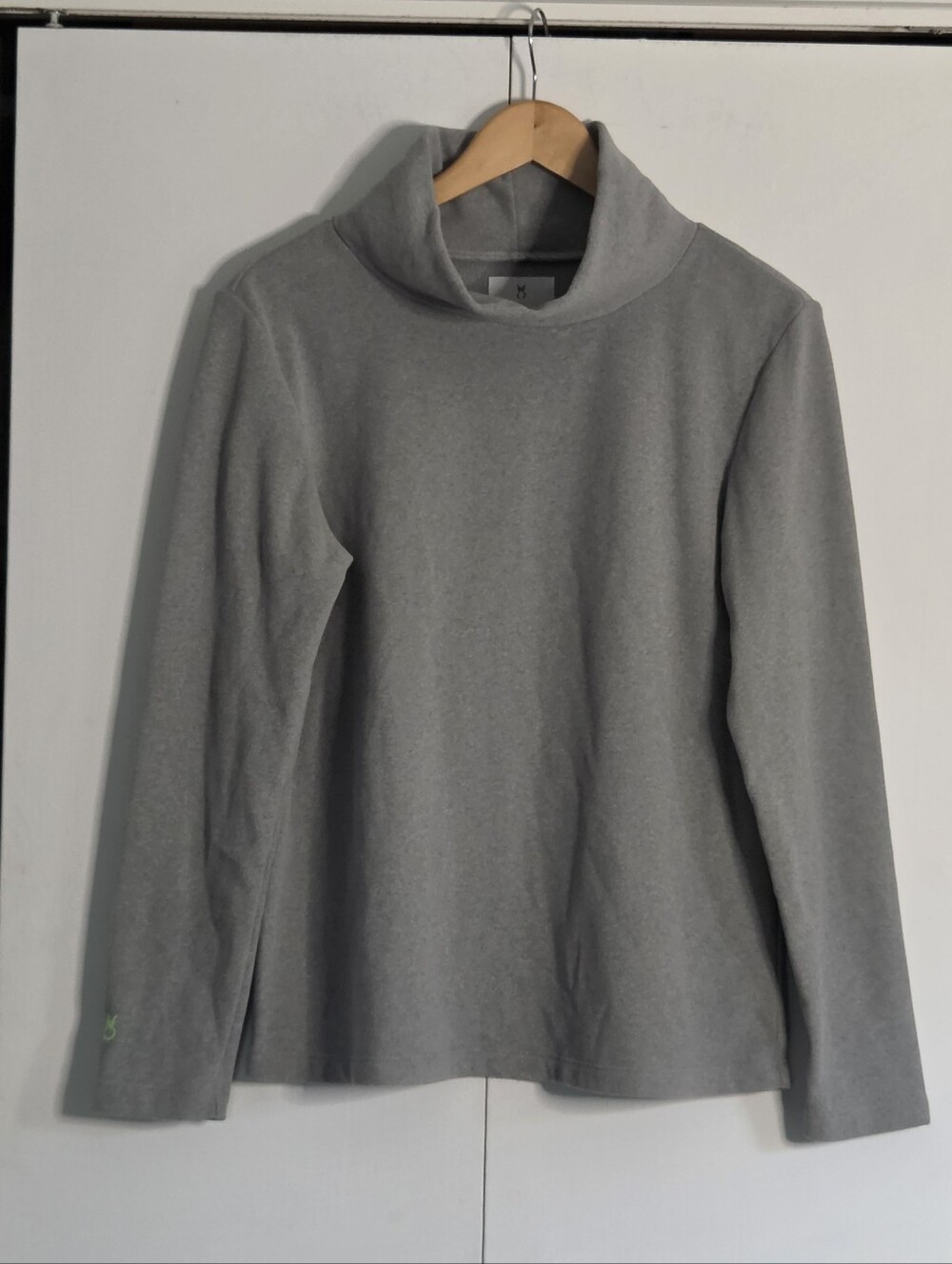 Dudley Stephens Heather Gray Cowl Neck Sweater